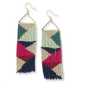 Ink + Alloy seed bead earrings